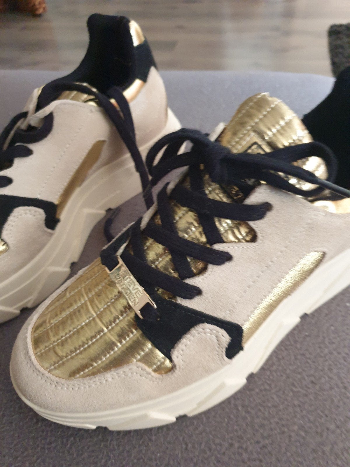 Steve Madden Sneakers Goud/Zwart, Ophalen of Verzenden