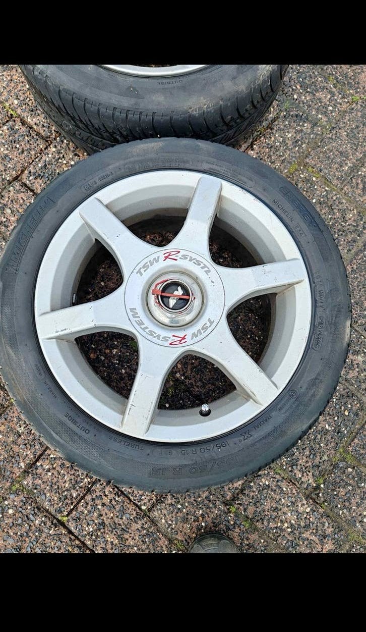 TSW R 15 inch 4x100, Ophalen, Gebruikt