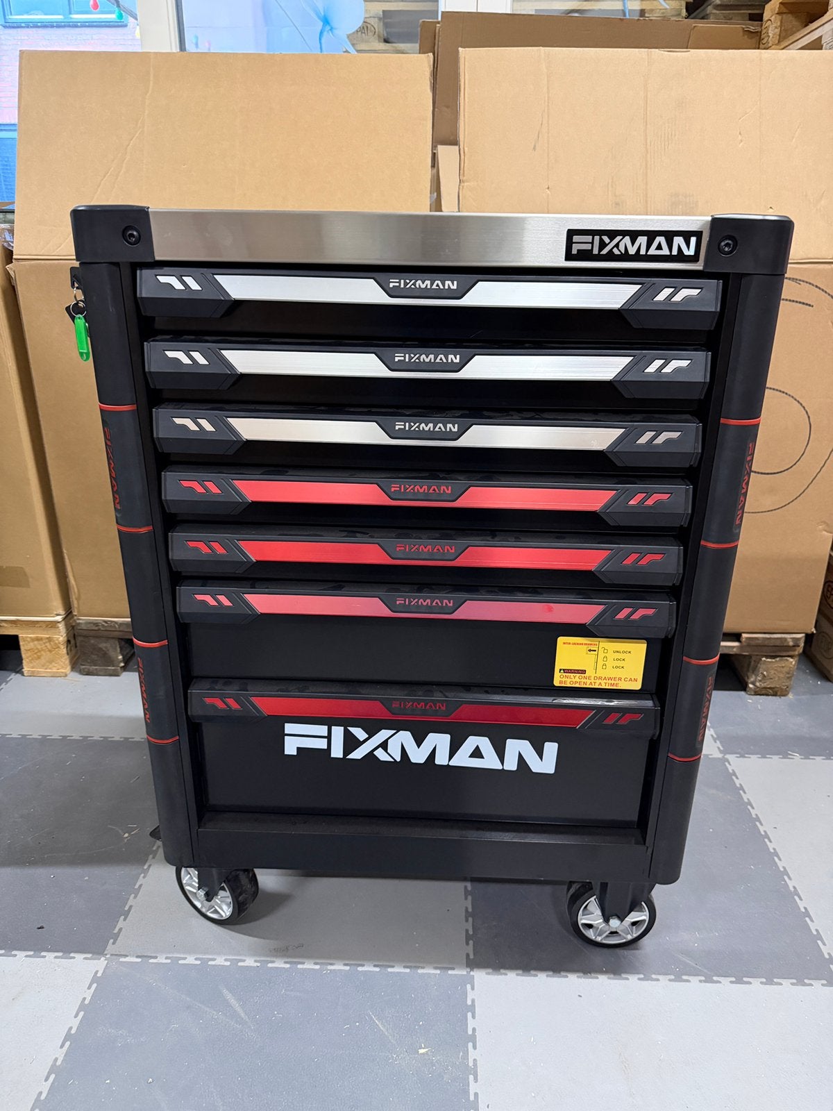 Nieuwe Fixman gereedschapswagen met 258 delige gereedschap., Ophalen, Nieuw