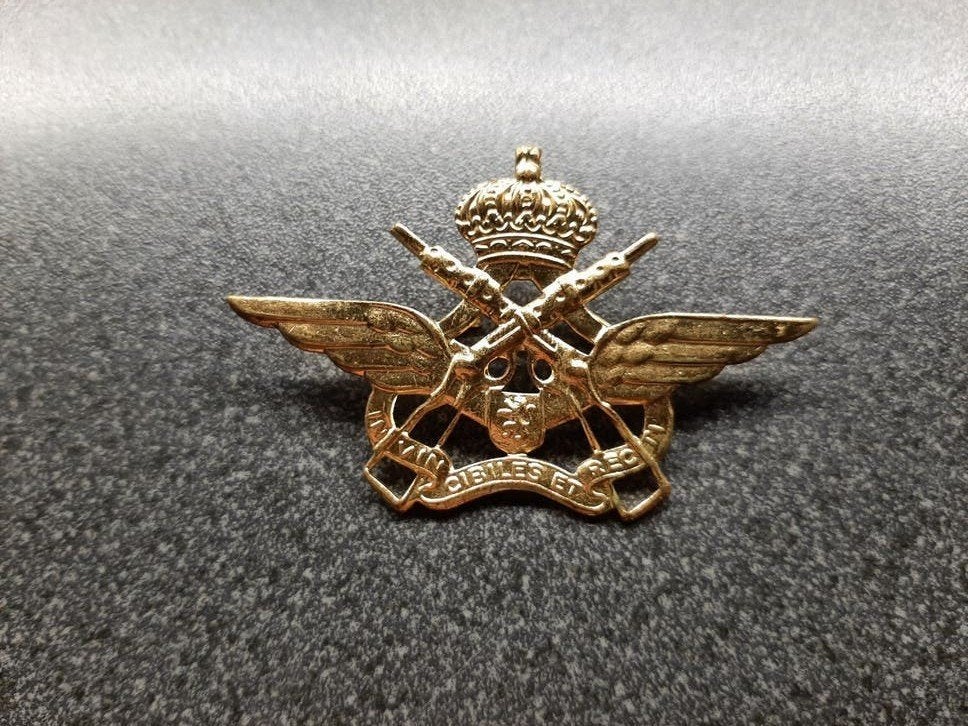 België  - Belgian Air Force  - Air Commando badge 63 x40mm., Ophalen of Verzenden, Luchtmacht, Embleem of Badge