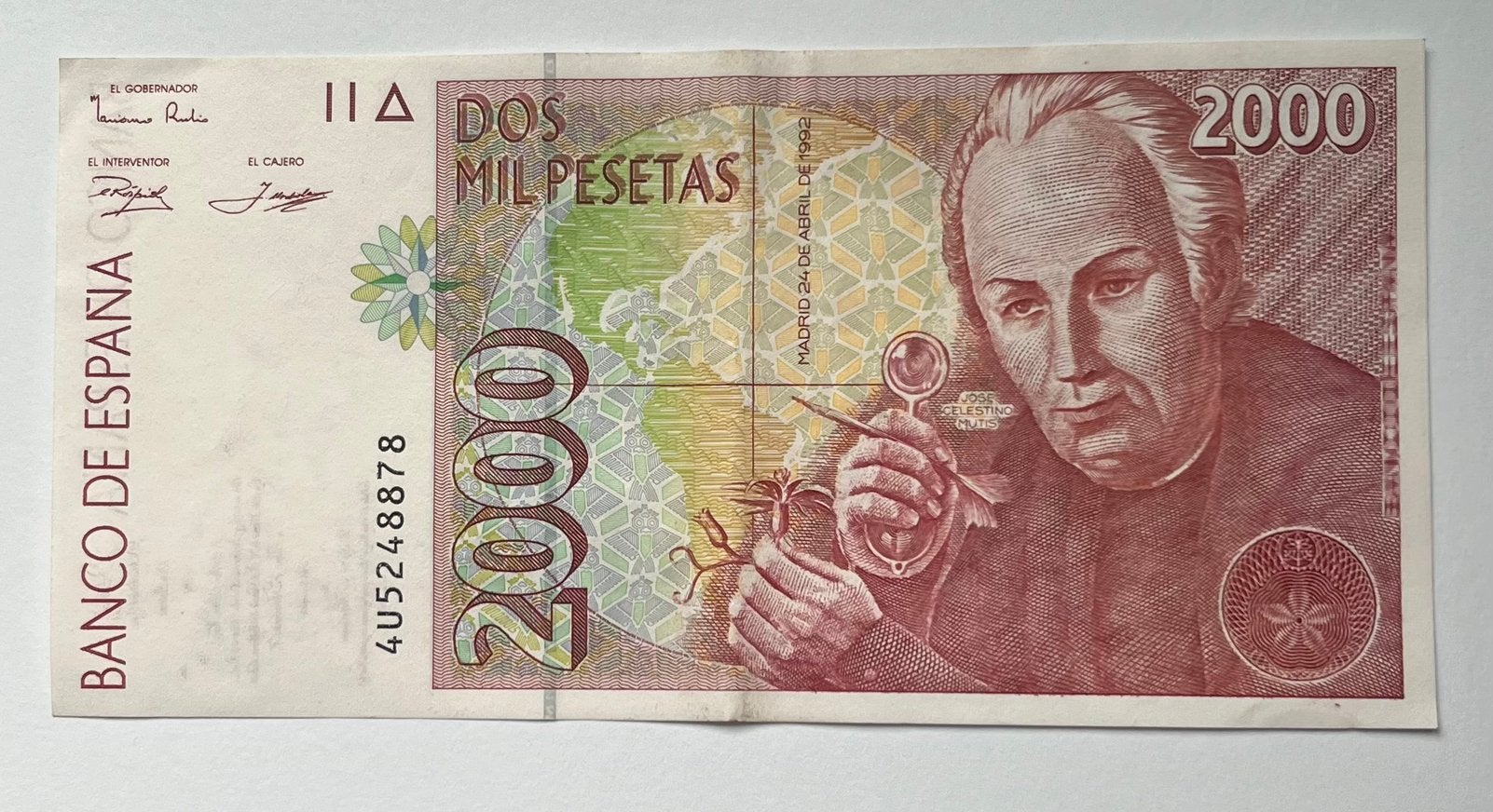 Spanje 2.000 Pesetas 1992 lichtgebruikte staat (2), Verzenden, Overige landen, Los biljet