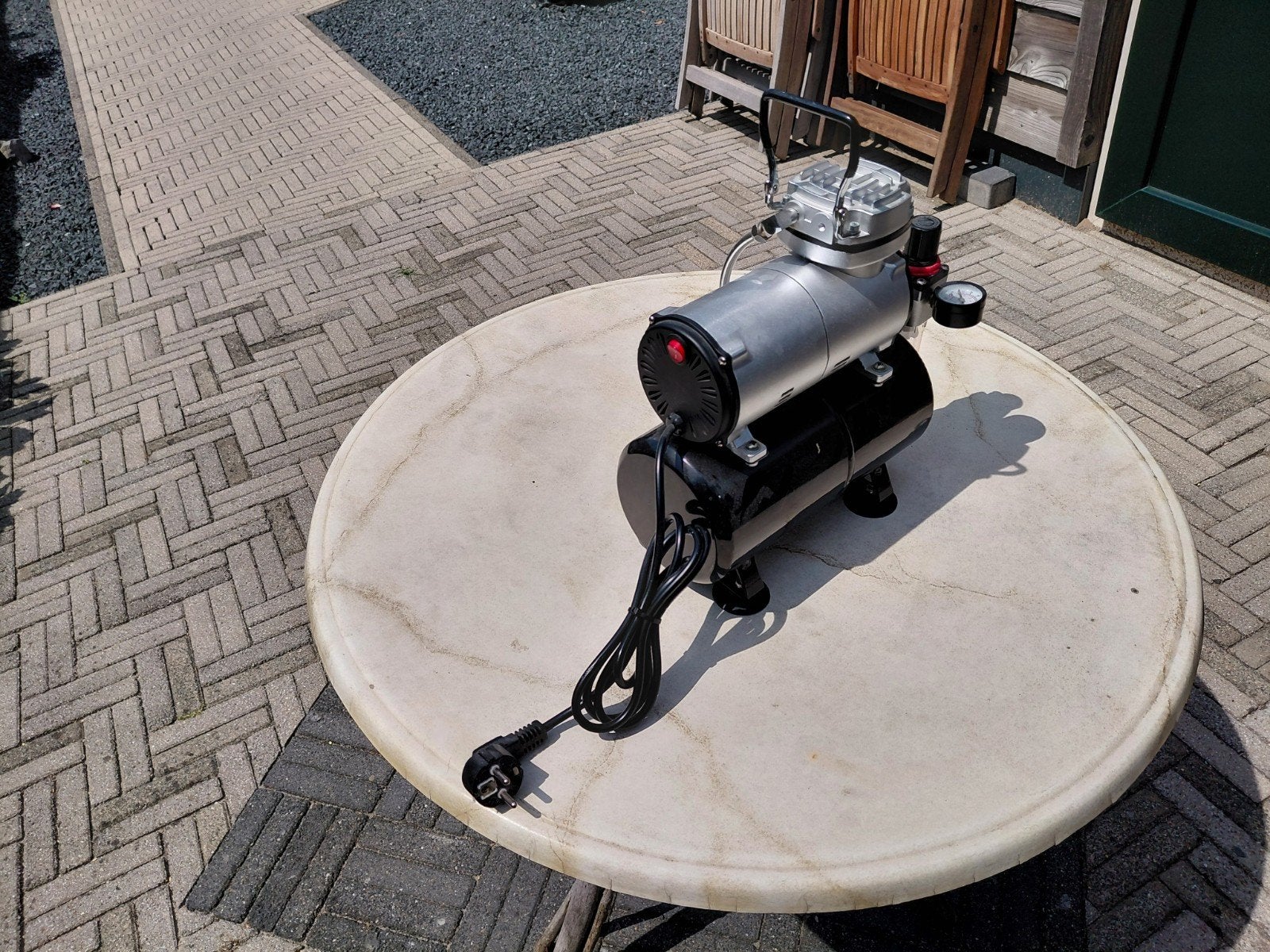 Hobby compressor Timbertech ABP ST 06 met Airbrush set., Ophalen of Verzenden, Nieuw