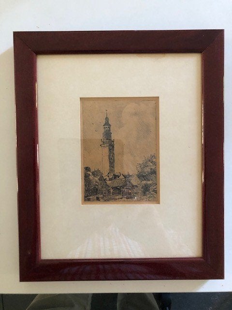 PENTEKENING VAN A. SEGAAR           6333, Ophalen of Verzenden, Minder dan 50 cm, Schilderij