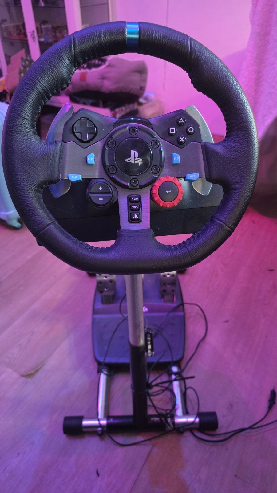 Logitech G29 racestuur met standaard voor PlayStation, Ophalen of Verzenden, Gebruikt, Stuur of Pedalen, PlayStation 4