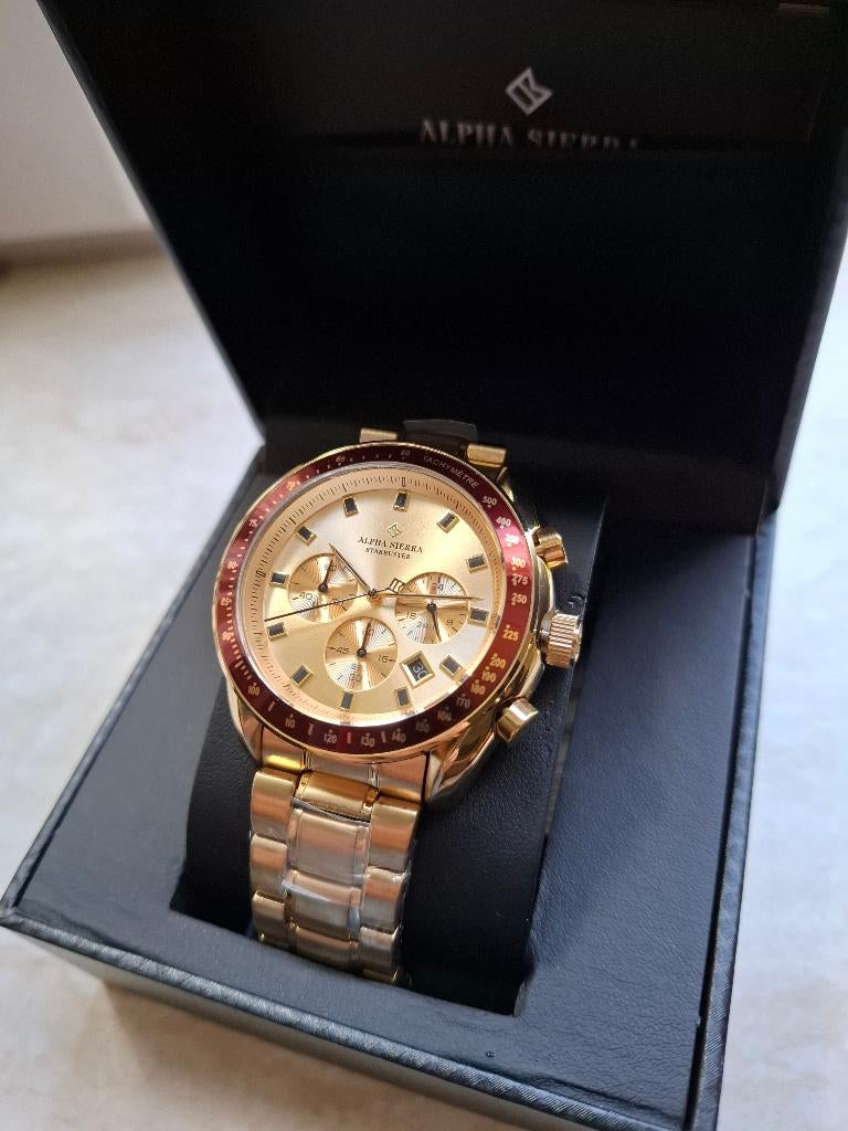 Alpha Sierra Starbuster NIEUW, Sieraden, Tassen en Uiterlijk, Horloges | Heren, Staal, Staal, Polshorloge, Nieuw