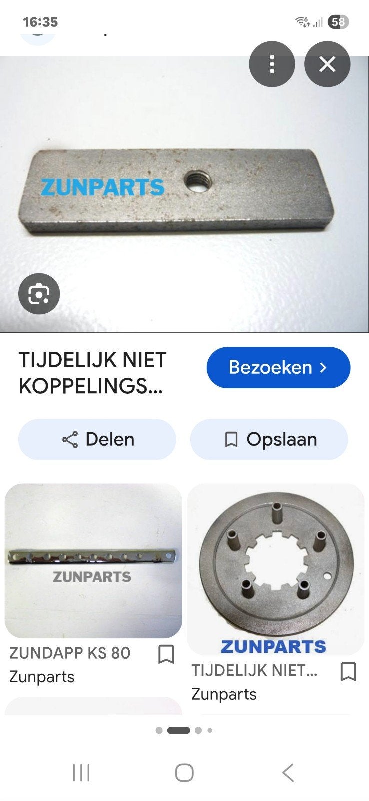 gezocht ks 80 koppelingsdrukplaat, Ophalen of Verzenden, Overige typen