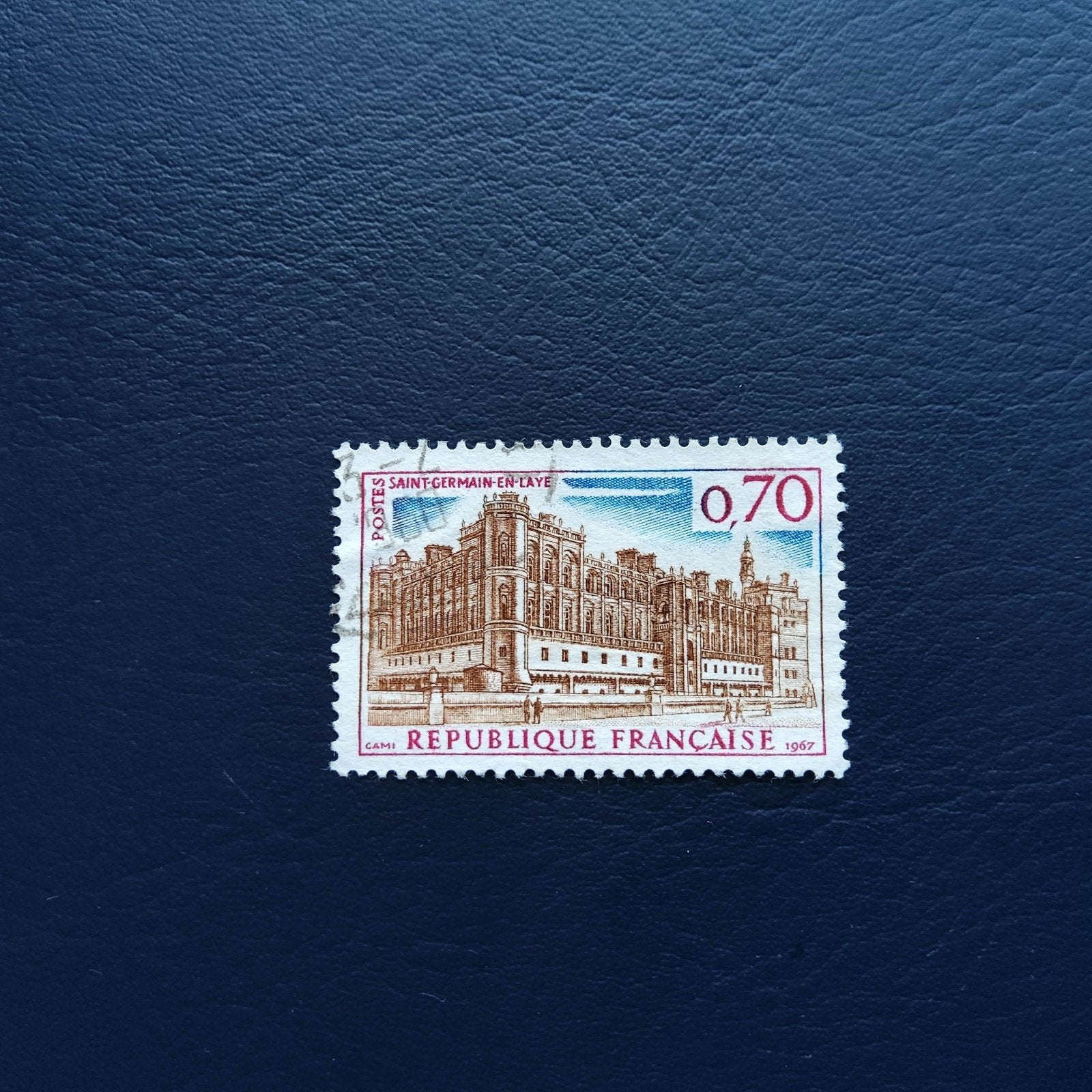 Franse postzegel 0,70F Saint-Germain-en-Laye 1967, Ophalen of Verzenden, Gestempeld