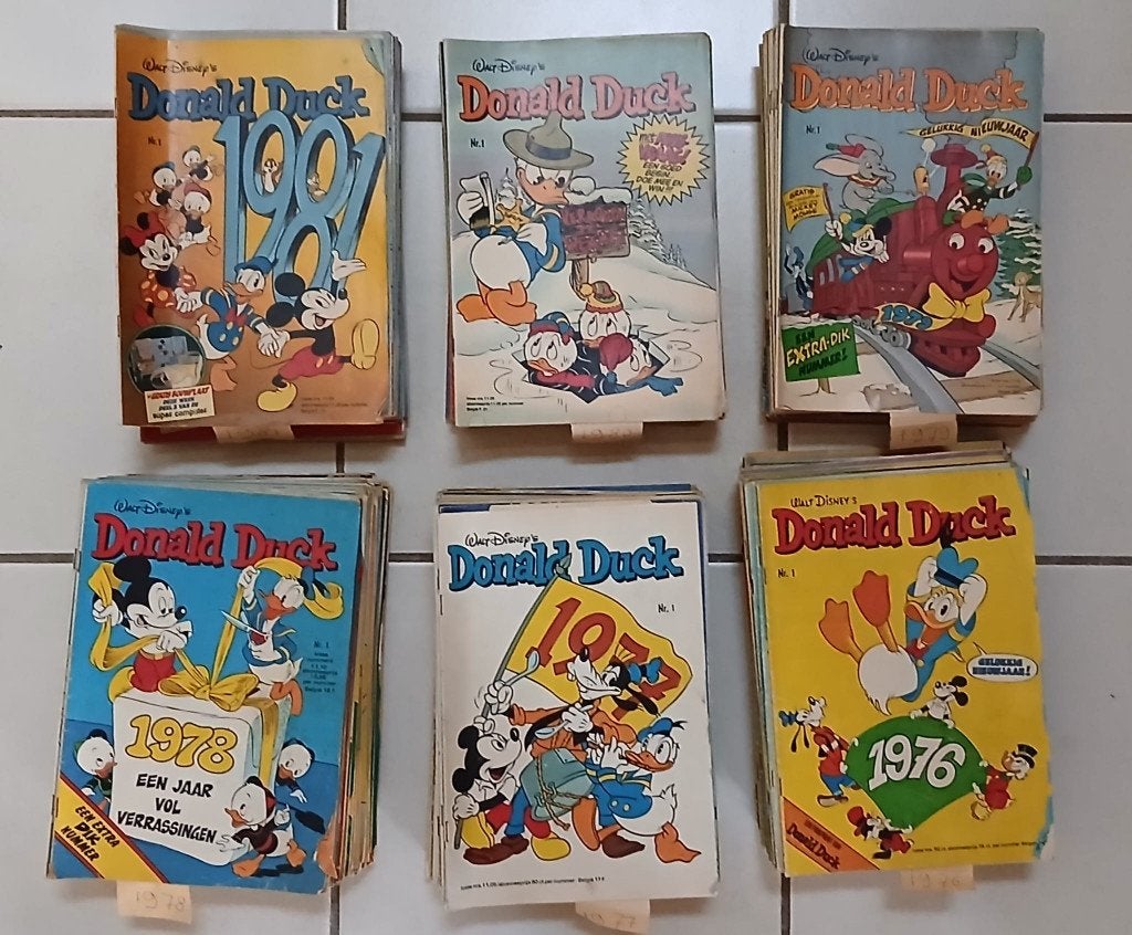 Donald Duckies 1976-1981, Boeken, Stripboeken, Disney Donald Duck, Meerdere stripboeken, Ophalen, Gelezen