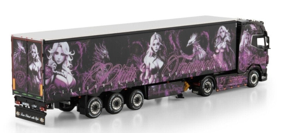 WSI FAF XG+ -SCHUIF ZEIL TRAILER - PLUTA TRANSPORT, Hobby en Vrije tijd, Modelauto's | 1:50, Wsi, ., Nieuw, Ophalen of Verzenden