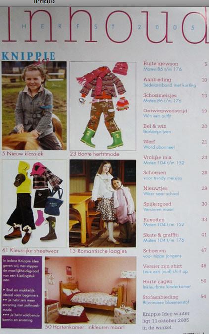 3 X Knippie Herfst - en bijlagen Kraamcadeaus - Najaar 2011, Overige typen, Kind, Verzenden, Knippie