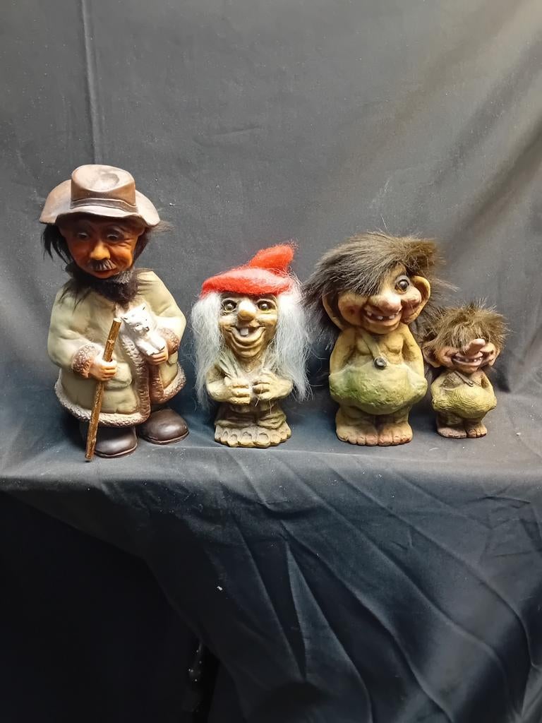 Unieke collectie trollen beeldjes - Diverse maten, Ophalen of Verzenden, Zo goed als nieuw, Fantasy