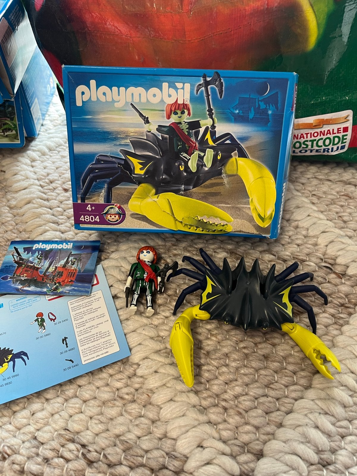 Playmobil Piraten 4804 Krab met glow in the dark poppetje, Kinderen en Baby's, Speelgoed | Playmobil, Ophalen of Verzenden, Gebruikt