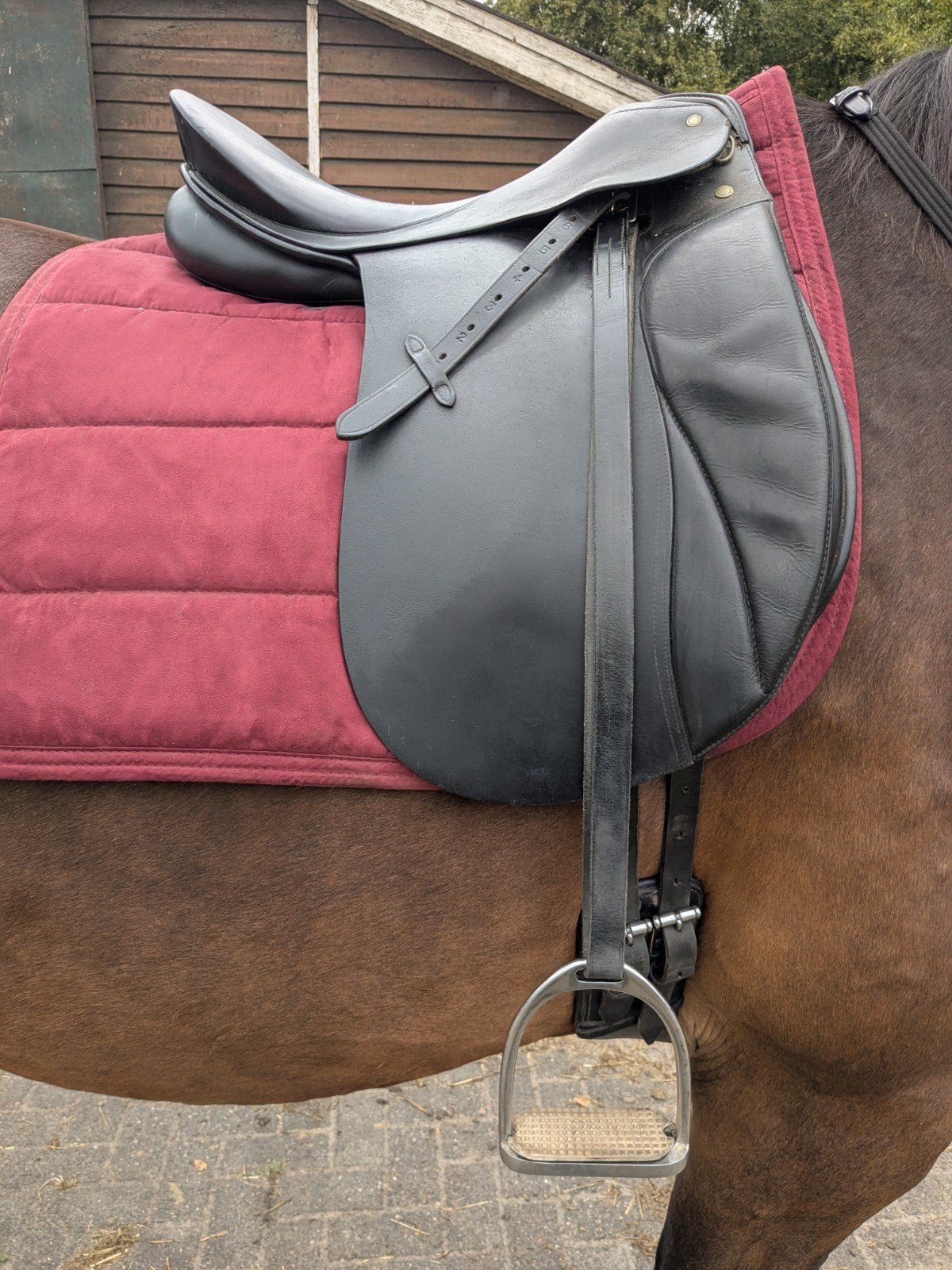 Passier dressurzadel 17.5", Dieren en Toebehoren, Ophalen, L (17.5 inch), Gebruikt, Passier