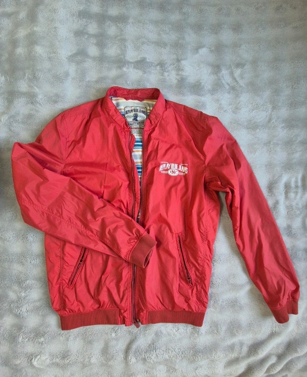 Replay Blue Jeans zomerjas rood, Ophalen of Verzenden, Zo goed als nieuw, Rood