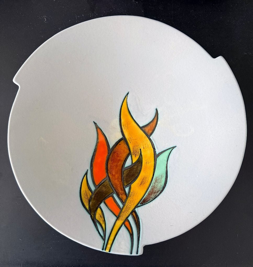 Vintage Flora Gouda plateel schaal - 'Linda' (Model 1503)), Ophalen of Verzenden
