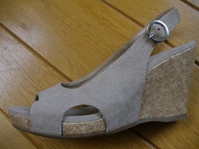GRACELAND zand peeptoo schoenen maat 41 -zgan -, Beige, Ophalen of Verzenden, Graceland, Sneakers of Gympen