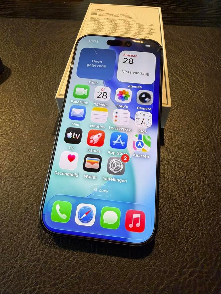 iPhone 16 Pro 512GB Black Titanium | Compleet + Hoesje, Telecommunicatie, Mobiele telefoons | Apple iPhone, 512 GB, 89 %, Zwart