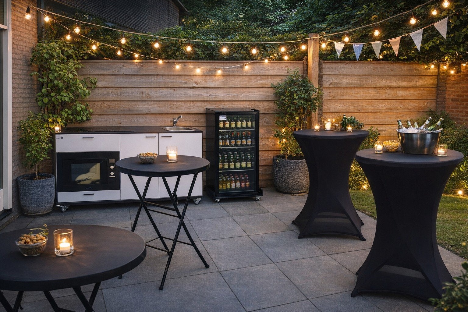 Statafels te huur voor feesten en evenementen, Ophalen, Info@keukenblokhuren.nl, Wagenberg, Zo goed als nieuw