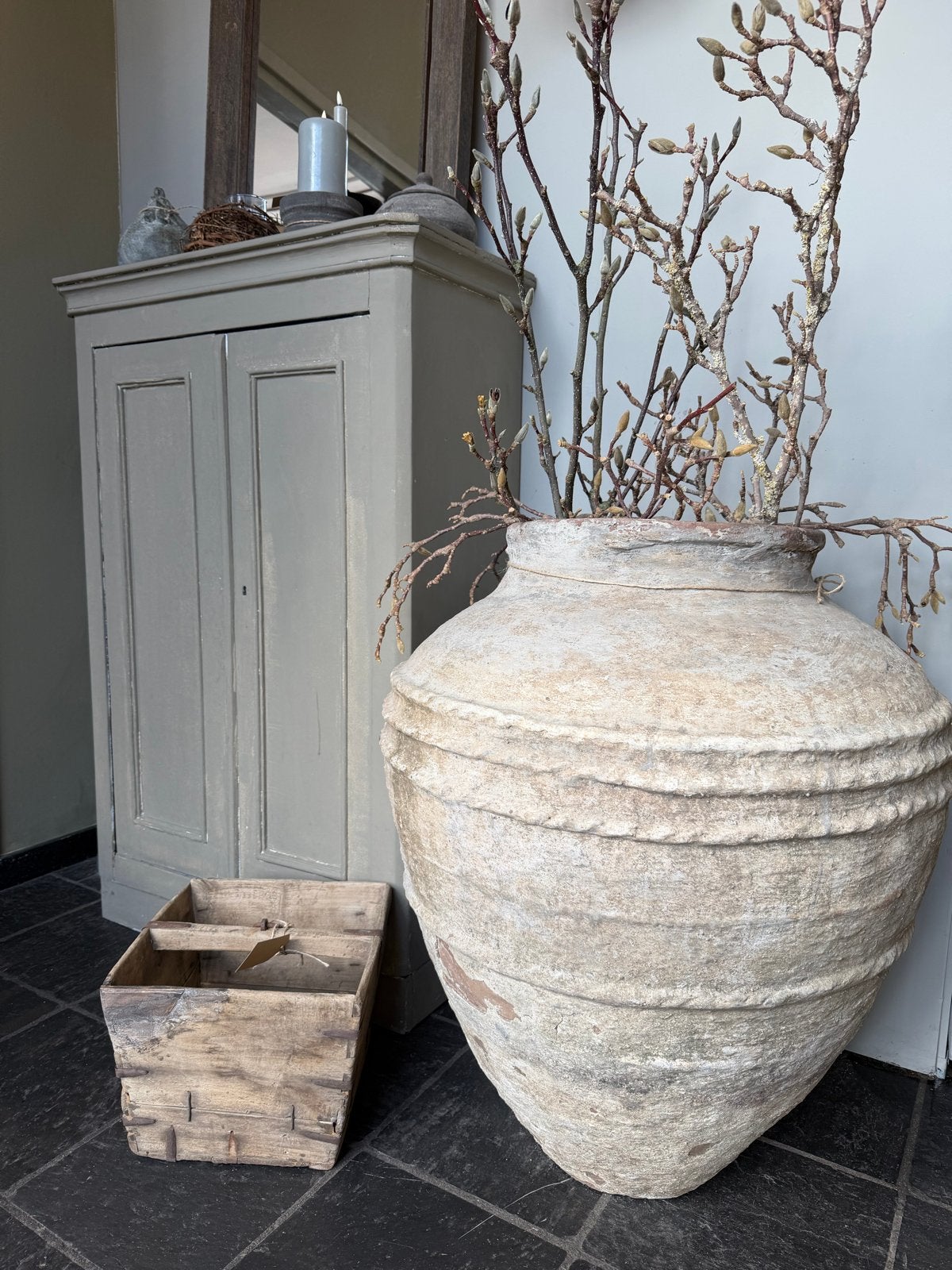 Grote antieke vaas / pot - Xxl vaas, Ophalen