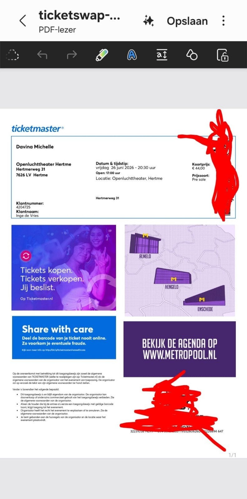 2 kaarten davina michel, Twee personen