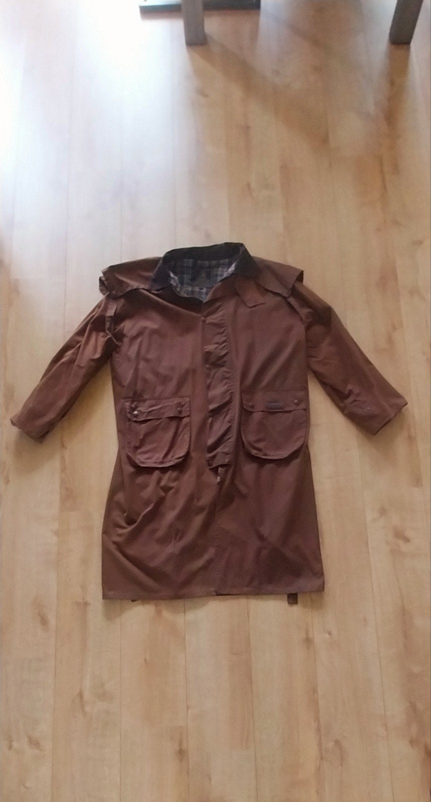 PG.Field Wax Jacket XL Lang Model - Nauwelijks Gedragen, Ophalen, Bruin, Maat 56/58 (XL), Zo goed als nieuw