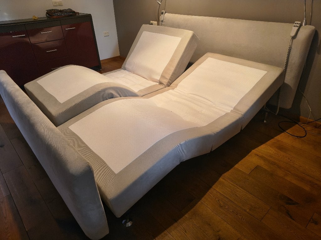 Verstelbaar tweepersoonsbed 200x90 cm, Ophalen, Tweepersoons, Overige maten, Overige maten