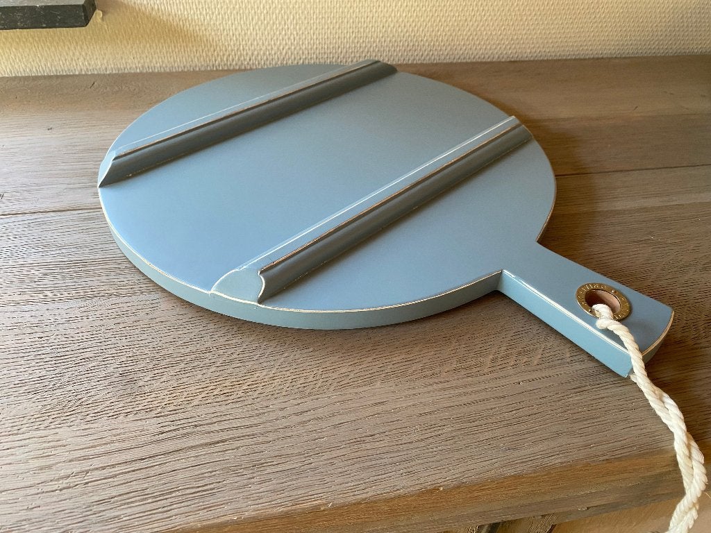 HKliving ronde houten serveerplank / borrelplank (Ø 35,5 cm), Gebruikt, Hout, Snij-/serveerplank, Ophalen of Verzenden