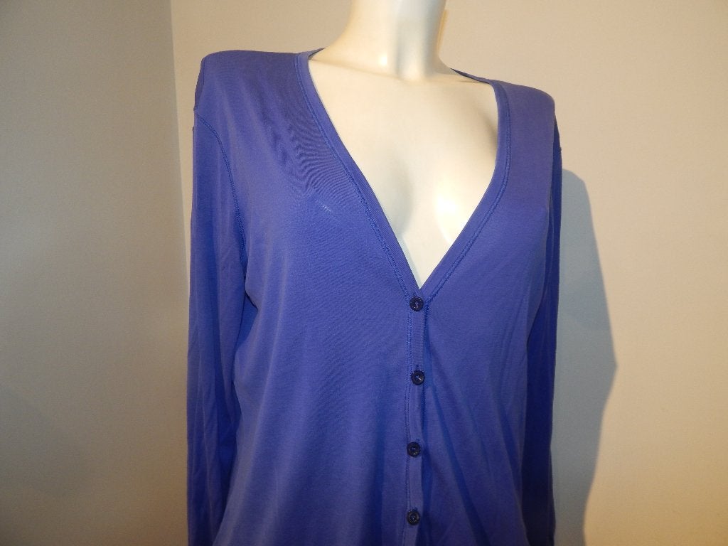 Marccain basic vest paars knoopjes en open rug apart N6, Verzenden, Paars, Maat 42/44 (L), Gedragen