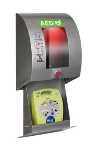 Sixcase SC1330 AED Buitenkast met drukknop (Grijs), Ophalen of Verzenden, Info@sixcase.com, SixCase / Global Technics Medicare B.V.