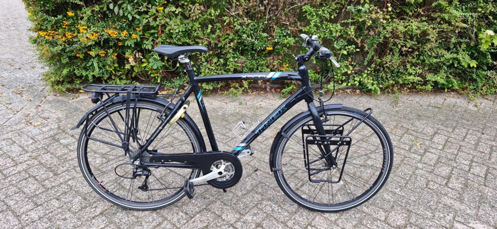 Trek Herenfiets met Versnellingen en Bagagedragers, Fietsen en Brommers, Fietsen | Heren | Herenfietsen, Gebruikt, Versnellingen