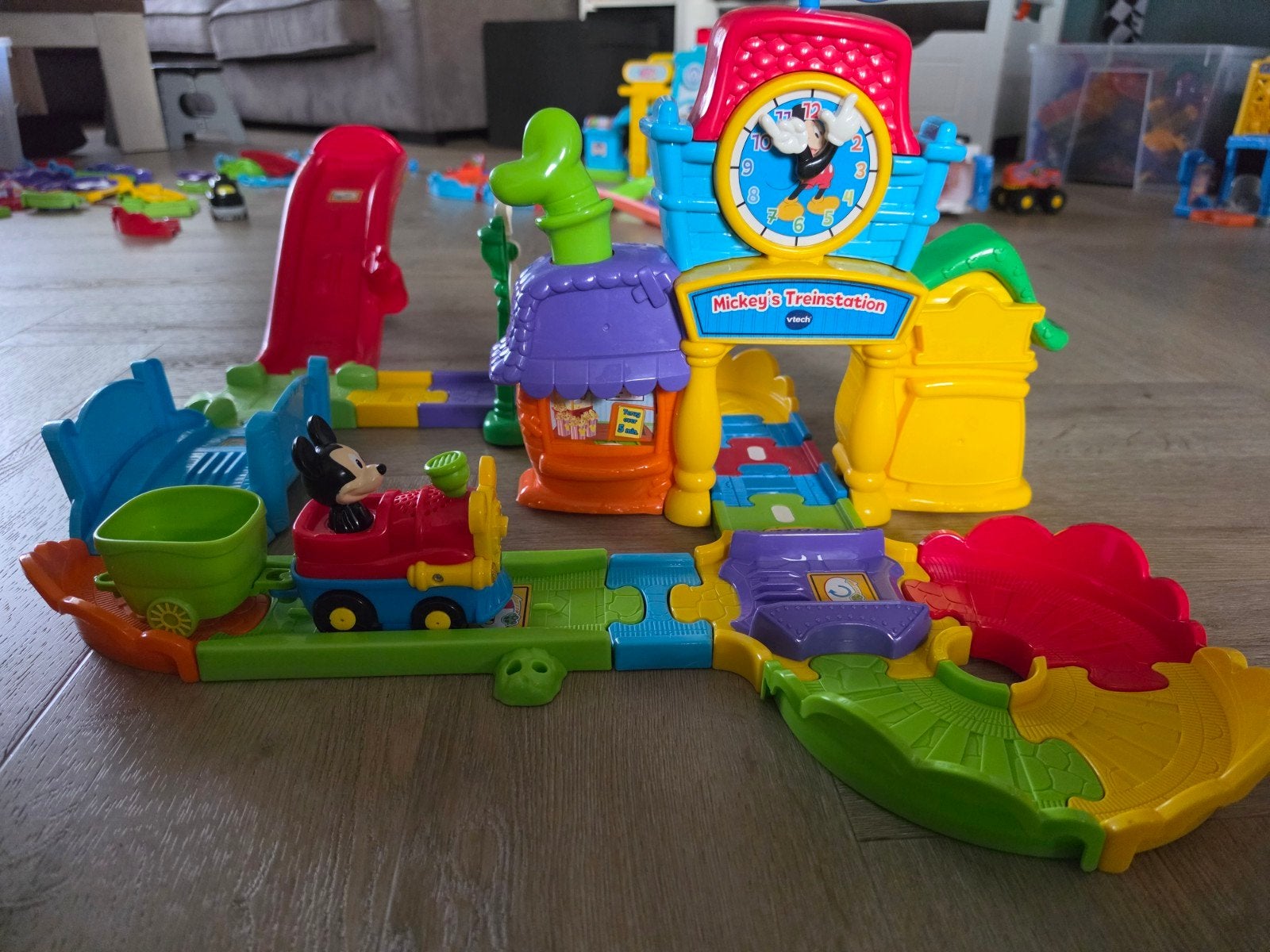 VTech toet toet Mickey Mouse Treinstation, Ophalen of Verzenden, Gebruikt