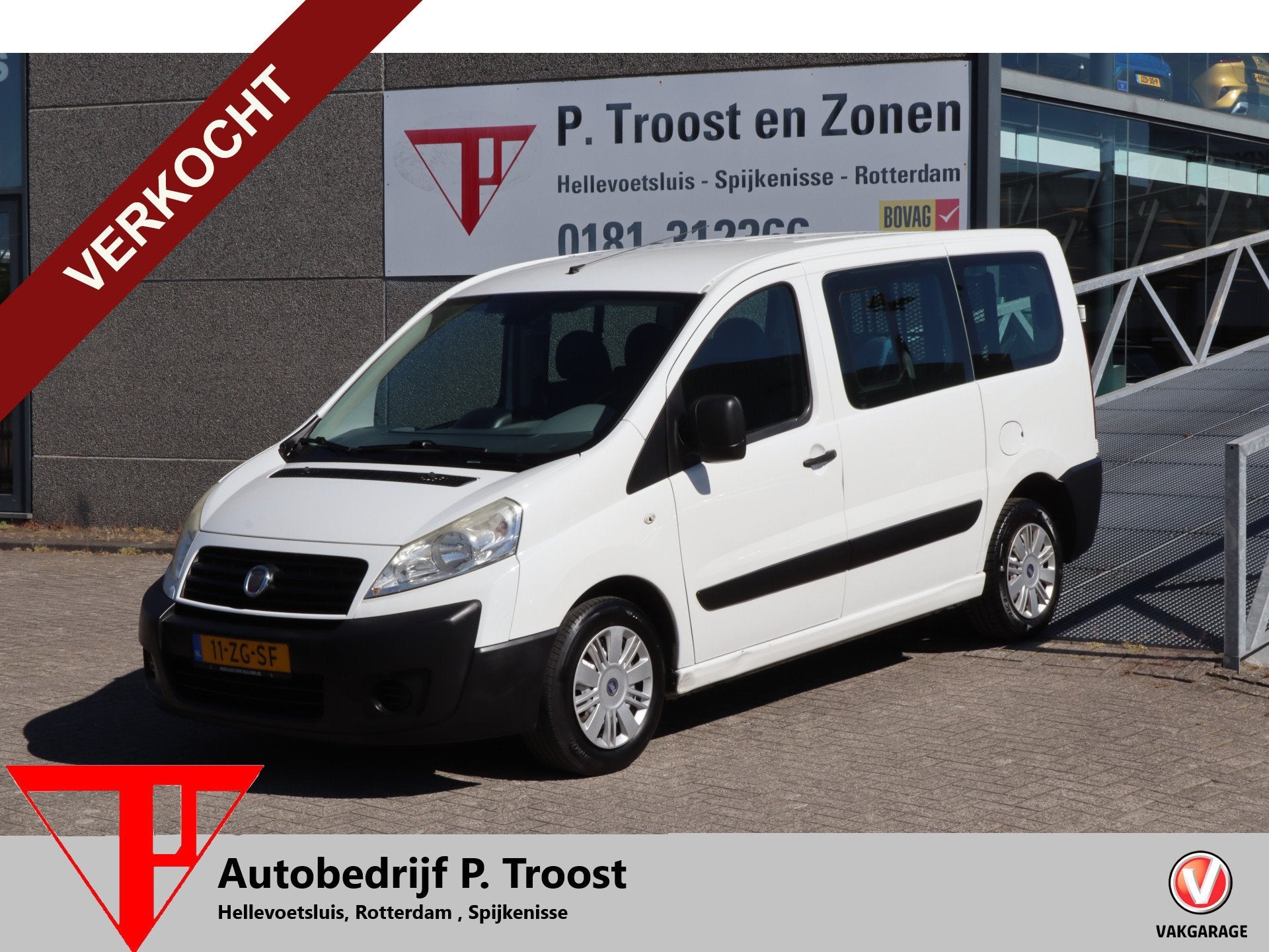 Fiat Scudo Combinato Rolstoelvervoer Centrale deurvergrendel, Auto's, 12 maanden, Stof, Gebruikt, 8 stoelen