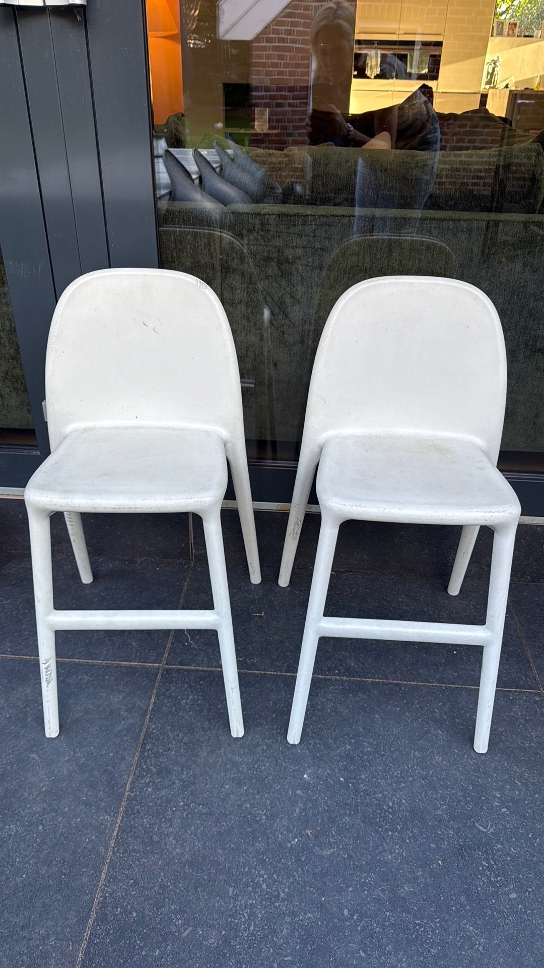 2 Kinderstoelen ikea urban, Ophalen, Gebruikt, Kunststof