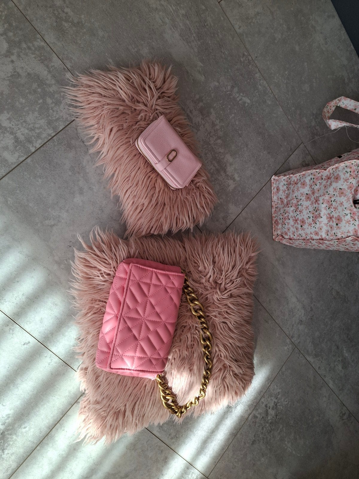Roze tas en nieuwe portemonnee, Ophalen, Nieuw, Roze, Schoudertasje