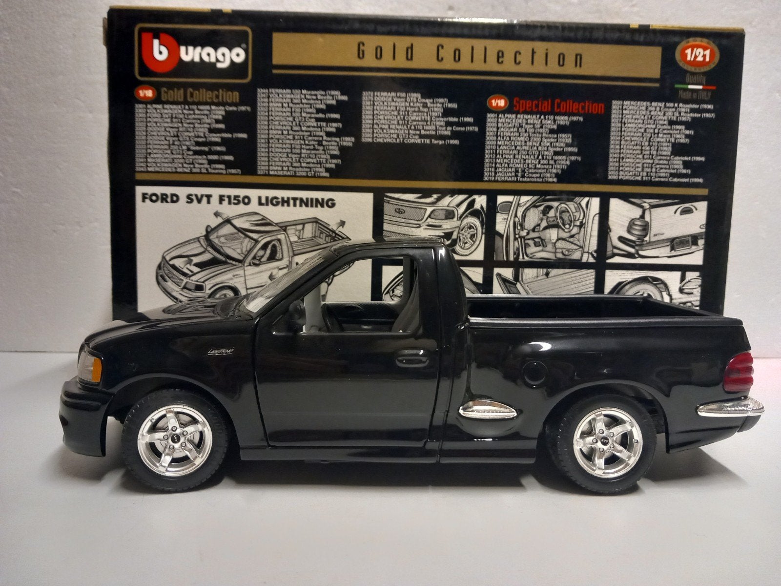 Ford F150 SVT Pick Up zwart Bburago metal 1:18 KRD, Ophalen of Verzenden, Zo goed als nieuw, Auto, Bburago