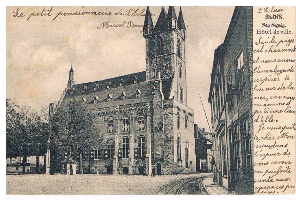 Aanzichtkaart  Sluis, Verzenden, 1920 tot 1940, Gelopen, Zeeland