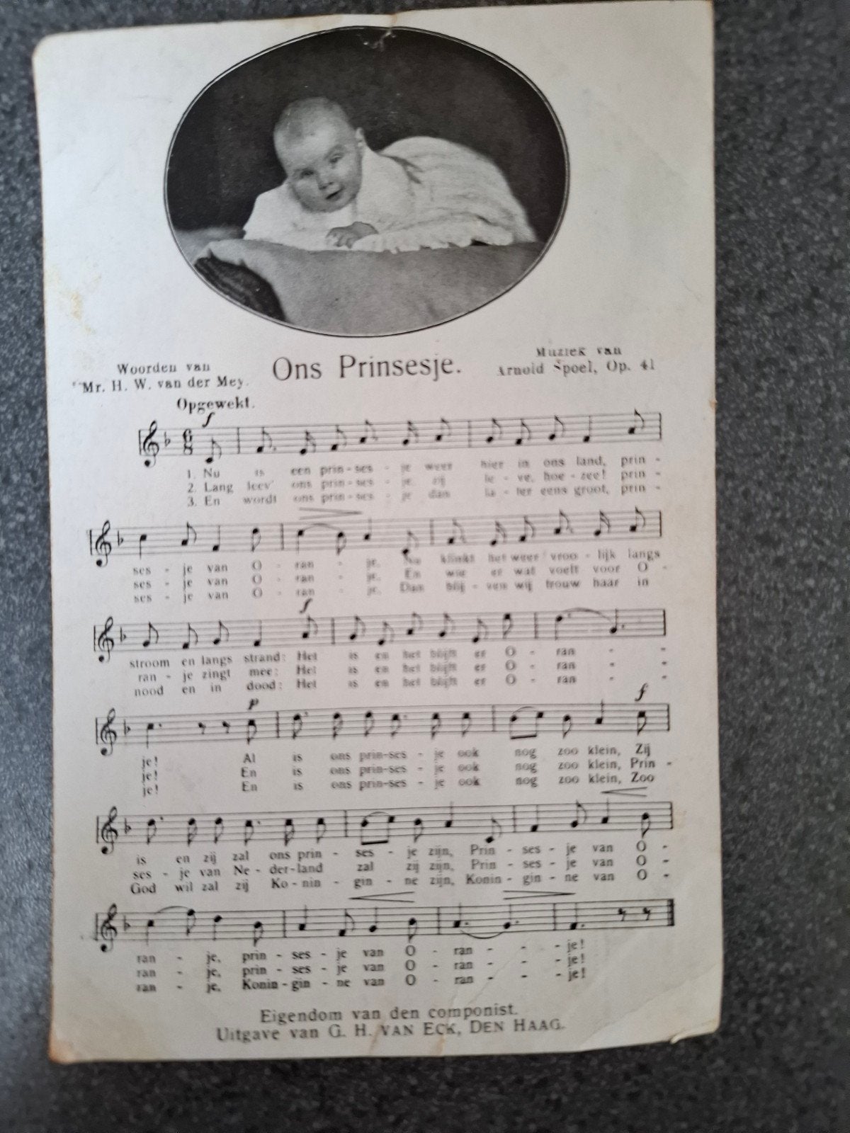 briefkaart ons prinsesje, Ophalen of Verzenden, Voor 1920, Zuid-Holland