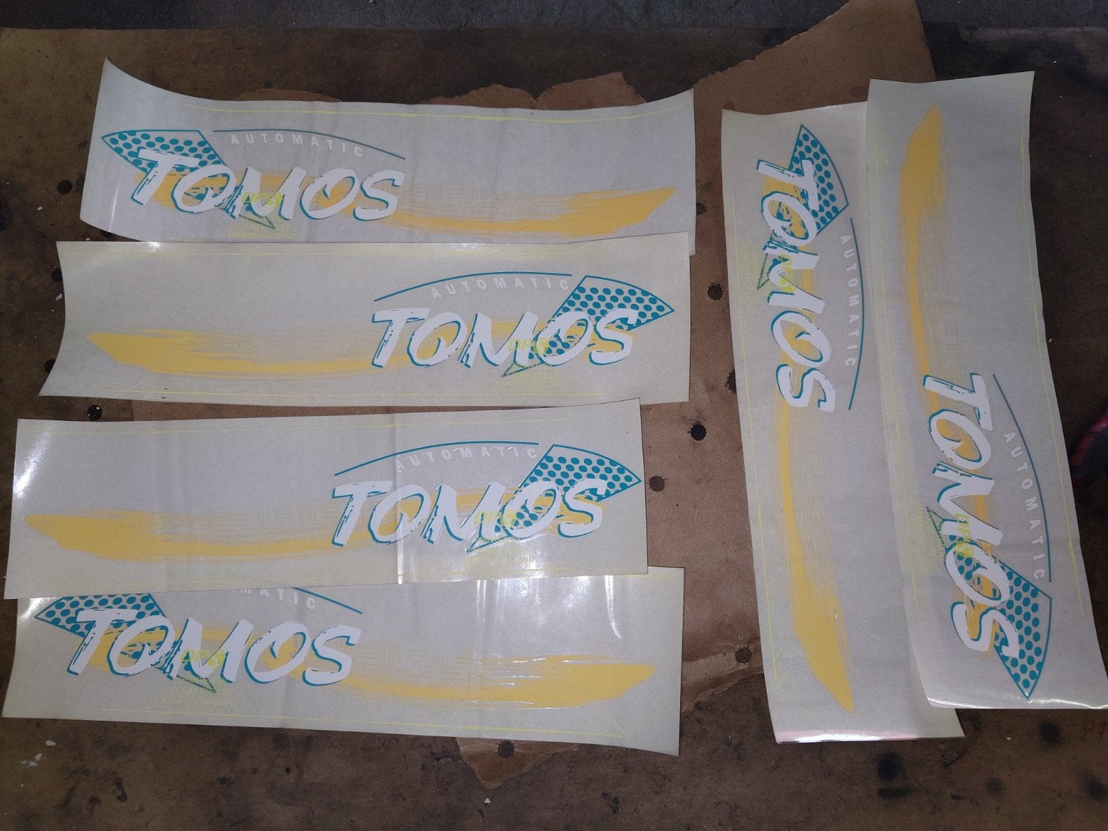 3x set tankstickers Tomos a35, Ophalen of Verzenden, Nieuw