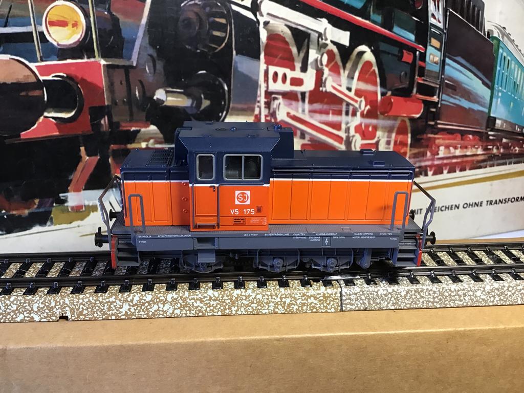 Marklin H0 3132 Diesel Rangeerlocomotief BR V5 van de SJ, Hobby en Vrije tijd, Modeltreinen | H0, Wisselstroom, Locomotief, Ophalen of Verzenden