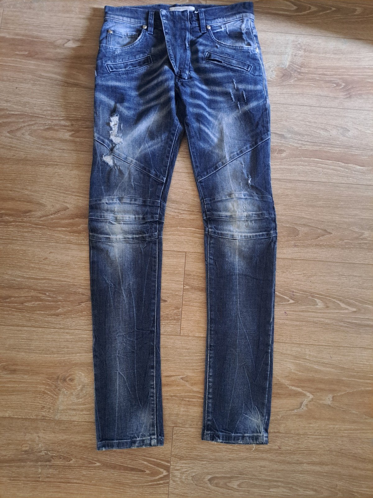 pierre Balmain . Fantastische biker jeans maat 29., Pierre Balmain, Blauw, Overige jeansmaten, Ophalen of Verzenden