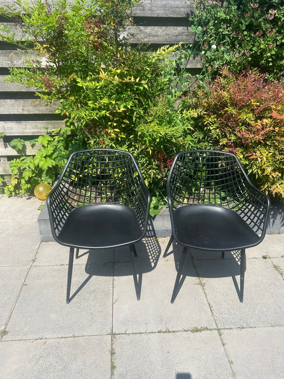 2 zwarte stoelen van de Kwantum (setprijs), Ophalen, Kunststof, Twee, Zwart