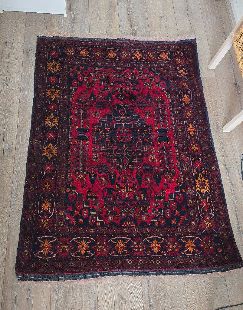Handgemaakt Turks wollen kleed, Ophalen, 100 tot 150 cm, 50 tot 100 cm, Zo goed als nieuw