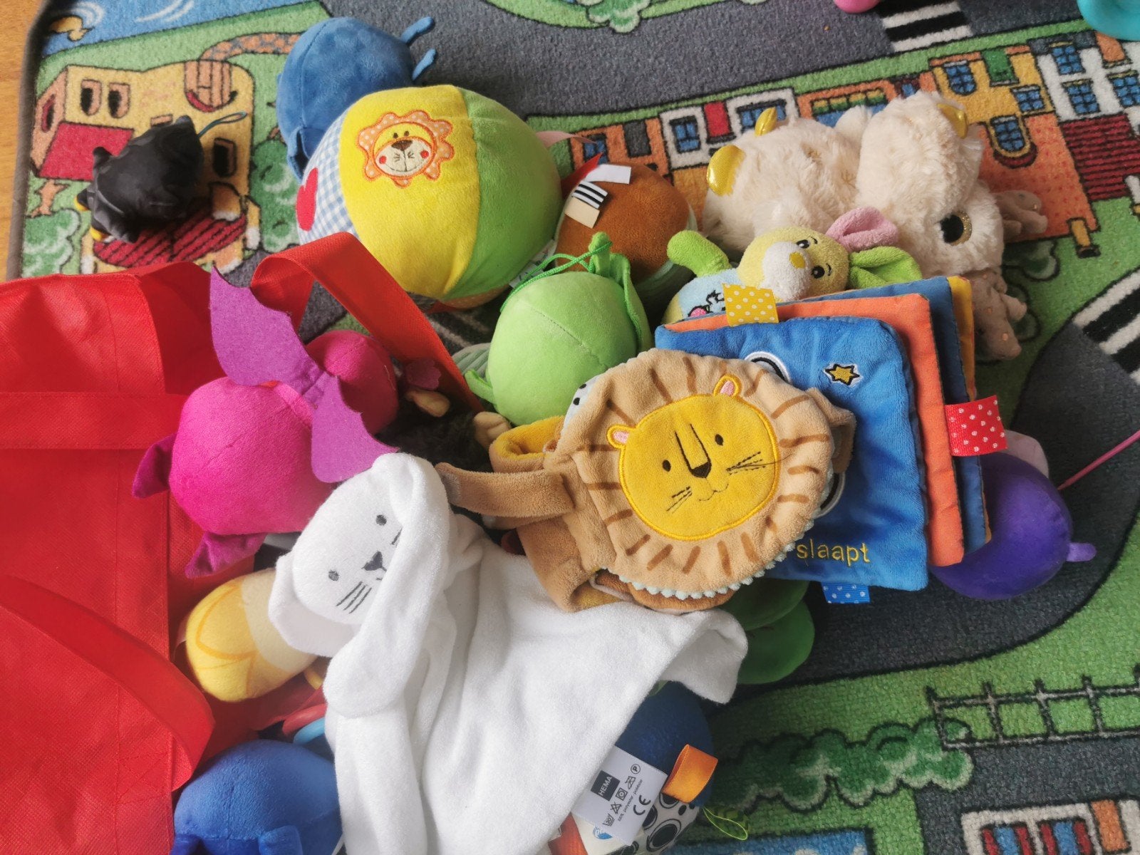 tas vol knuffels en baby speelgoed, Ophalen, Overige typen