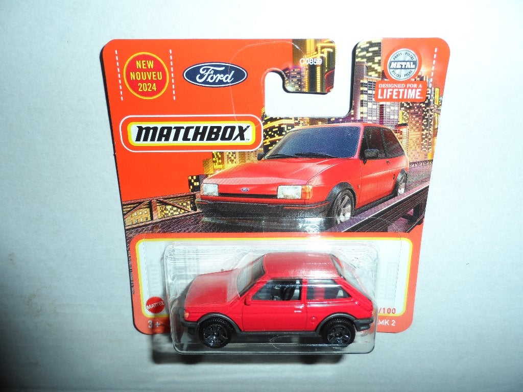 Matchbox - 1983 Ford Fiesta MK2 (rood) 1:64, Ophalen of Verzenden, Nieuw, Auto