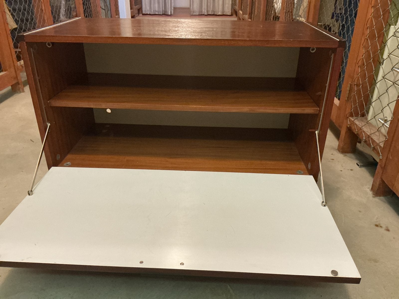 Pastoe Made To Measure Teakhouten Kast met Klepdeur, Ophalen, Gebruikt