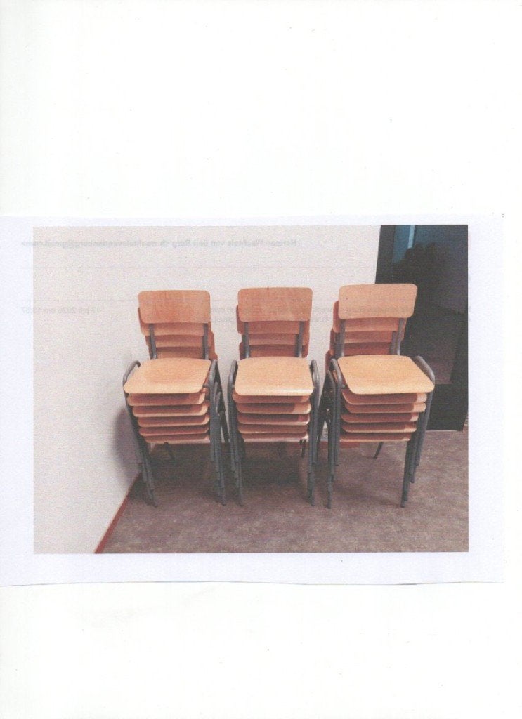 20 houten kantinestoelen, Zakelijke goederen, Werkplek, Ophalen, Gebruikt, Stoel