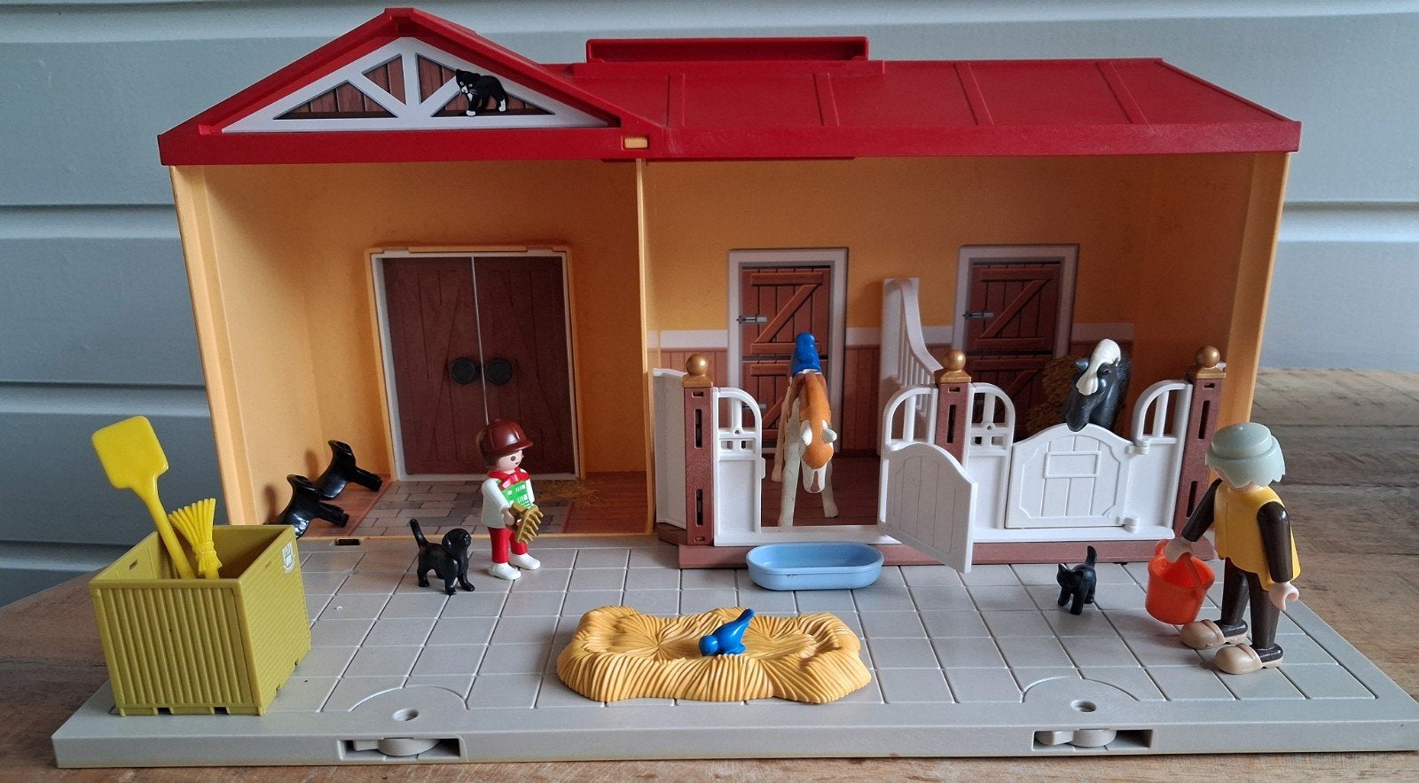 Playmobil Paardenstal Draagbaar Speelset, Ophalen of Verzenden, Gebruikt