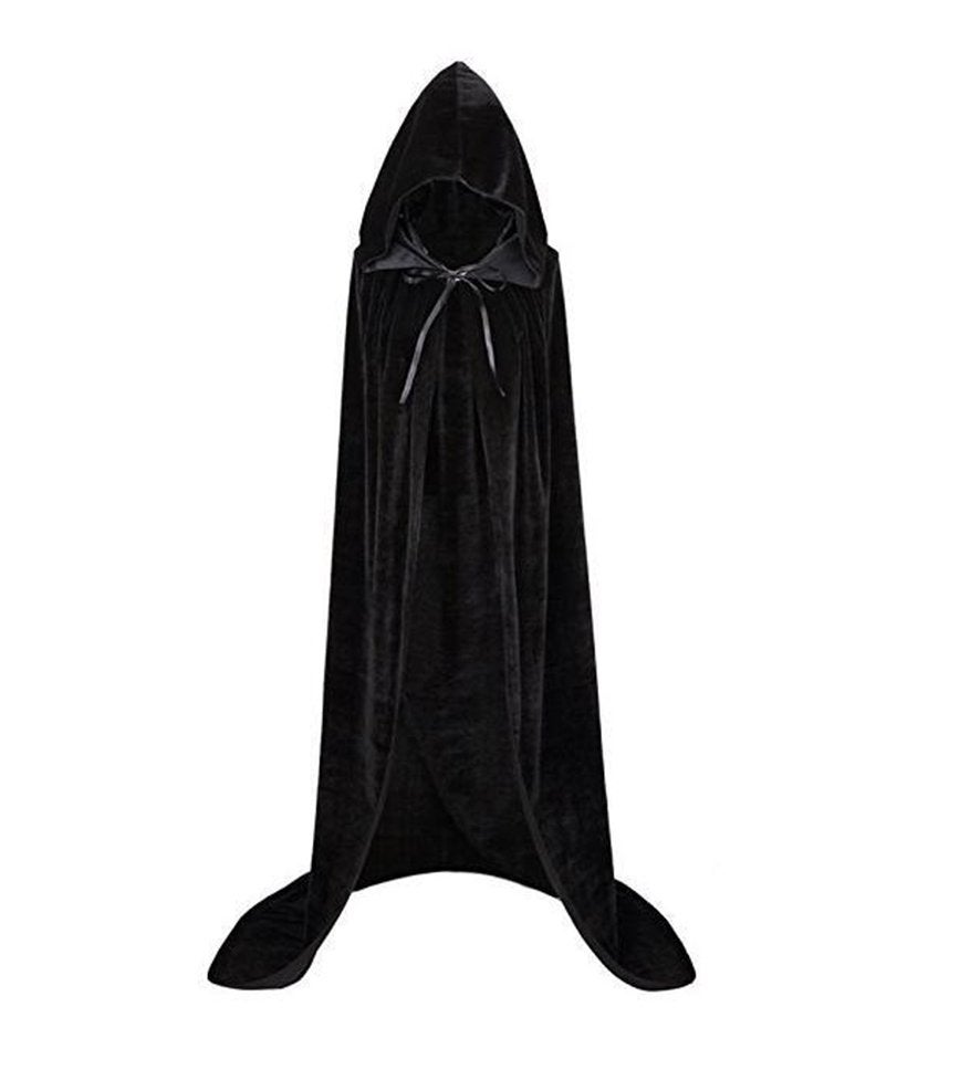 Zwarte cape (volwassene kinder dames meisjes mantel feest), Verzenden, Nieuw