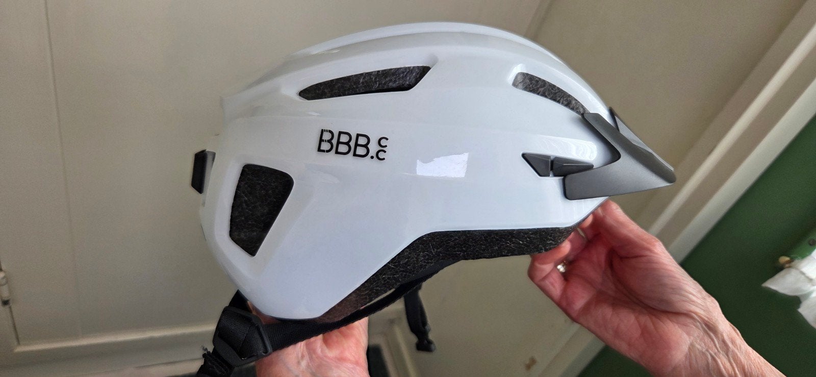 BBB Condor 2.0 fietshelm wit met losse binnenmuts (maat L), Ophalen