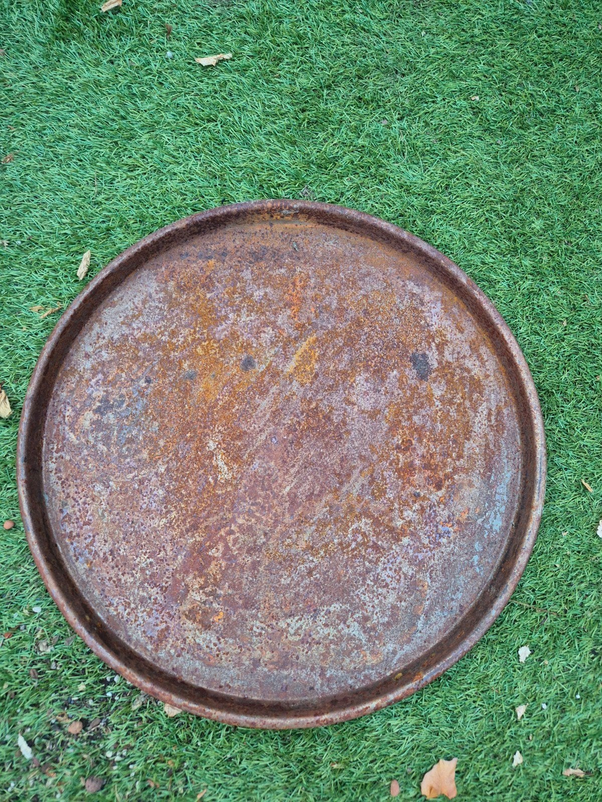 Metalen dienblad, Ophalen, Rond, Metaal